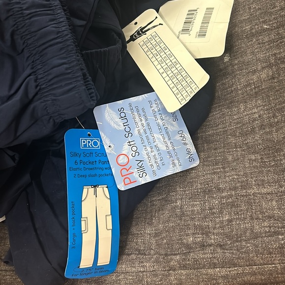 🆕 NWT Professional Choice Uniform Scrubs Unisex Navy Blue 6 Pocket Cargo - Picture 6 of 7